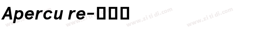 Apercu re字体转换